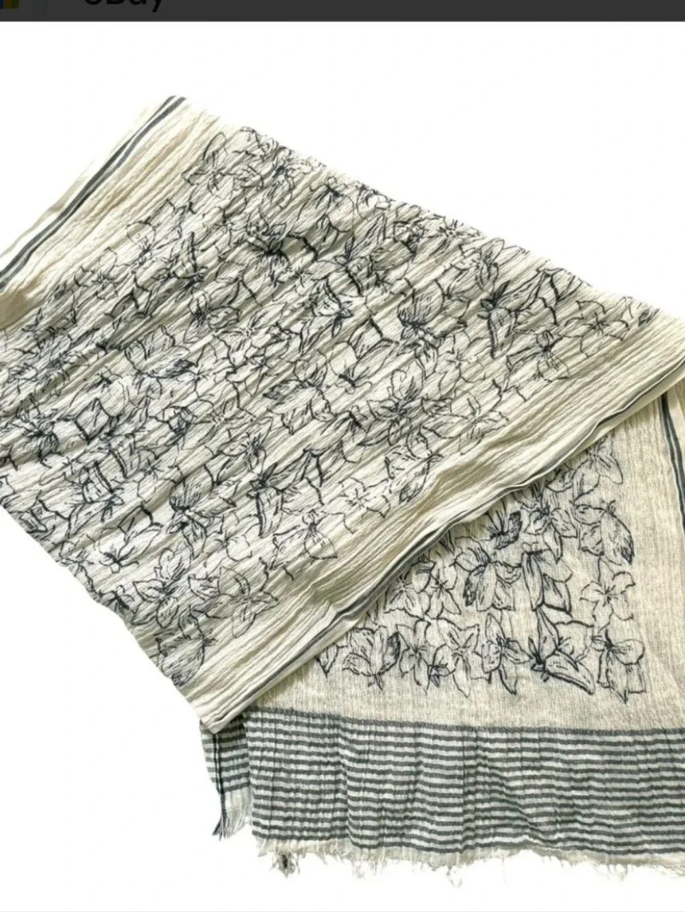 Vera Bradley Women's Falling Flower Sketch Cotton Scarf.